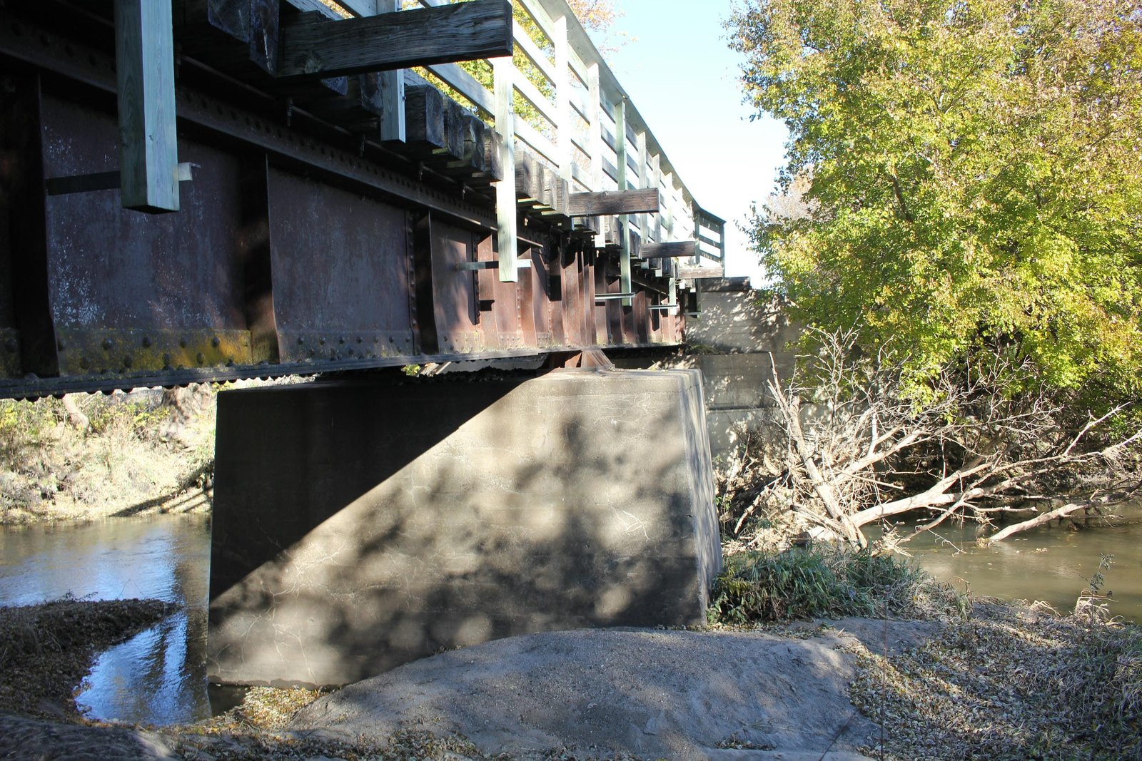 Looking north